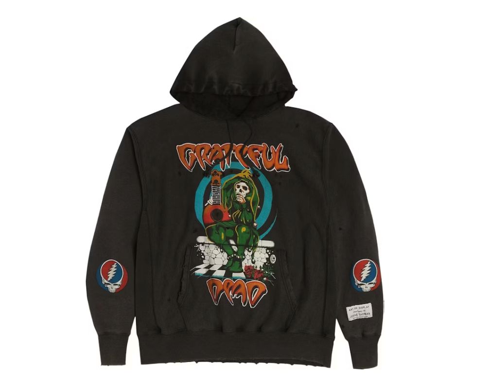 Gallery Dept. Grateful Dead Hoodie Black • Pre-Owned, Clothing Size: US XL, Product Condition: Pre-Owned