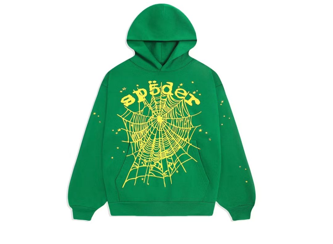 Sp5der Star OG Web V2 Hoodie Slime Green • Brand New, Clothing Size: US L, Shoe Size: Brand New
