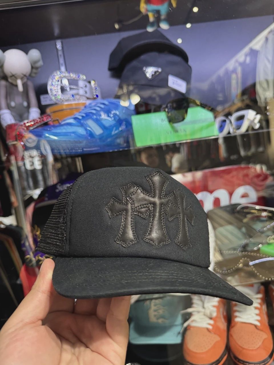 Chrome Hearts Triple Cross black hat • Brand New [6877]