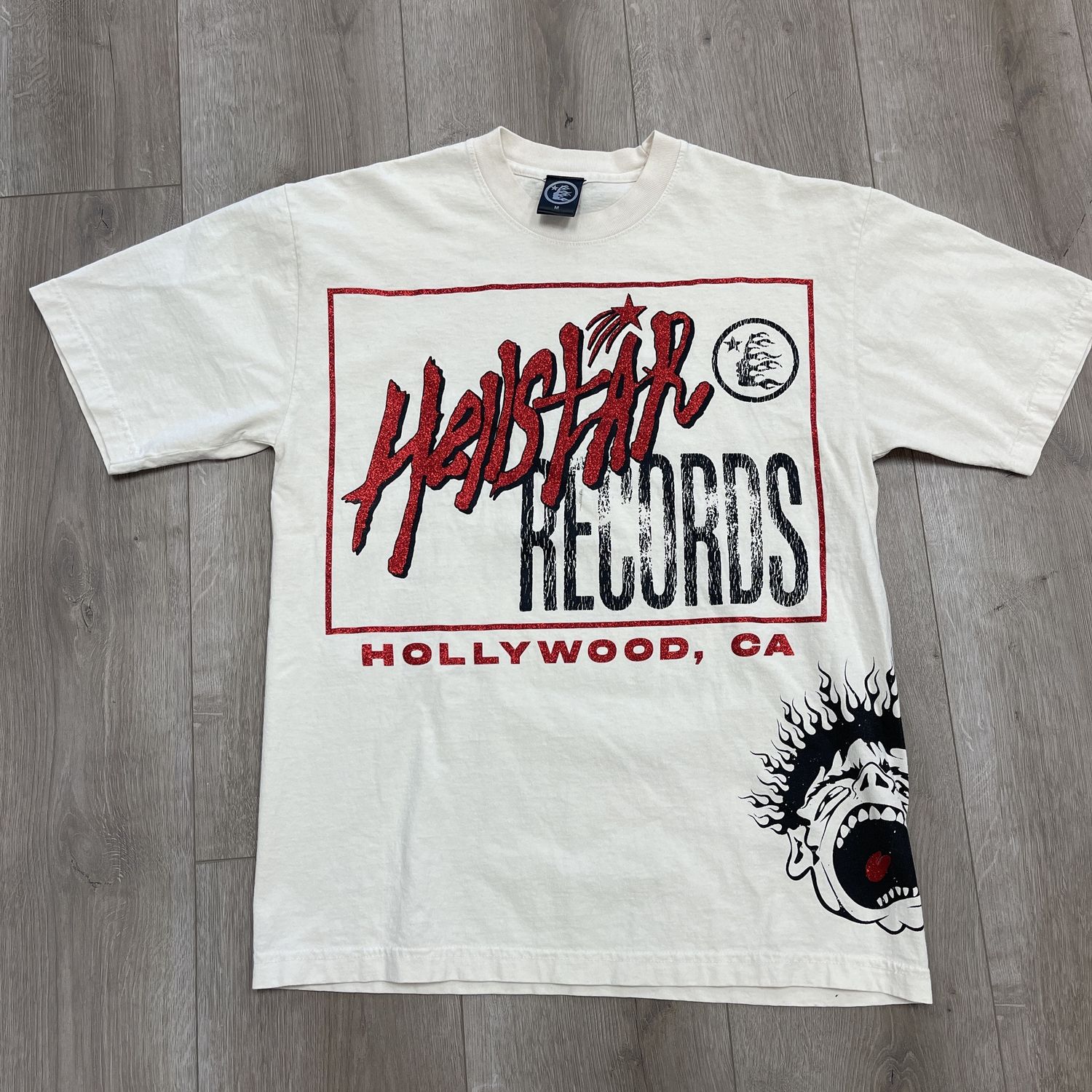 Hellstar Records Hollywood Tee - Pre-Owned, Clothing Size: M, Product Condition: Pre-Owned