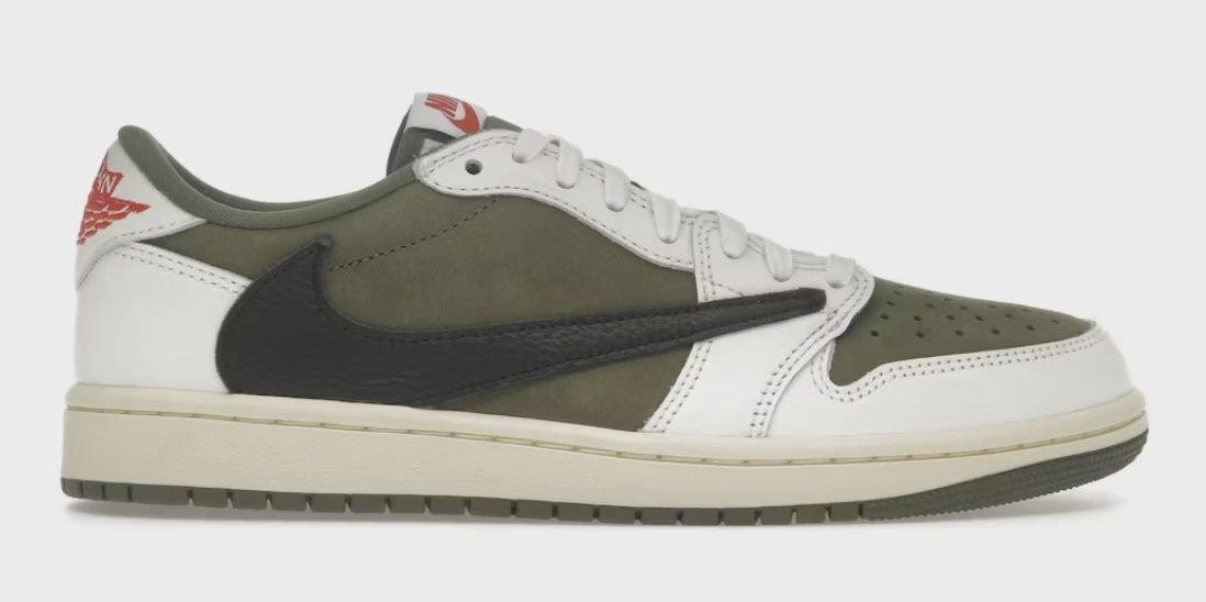 Jordan 1 Retro Low OG SP Travis Scott Medium Olive • Pre-Owned [7376]
