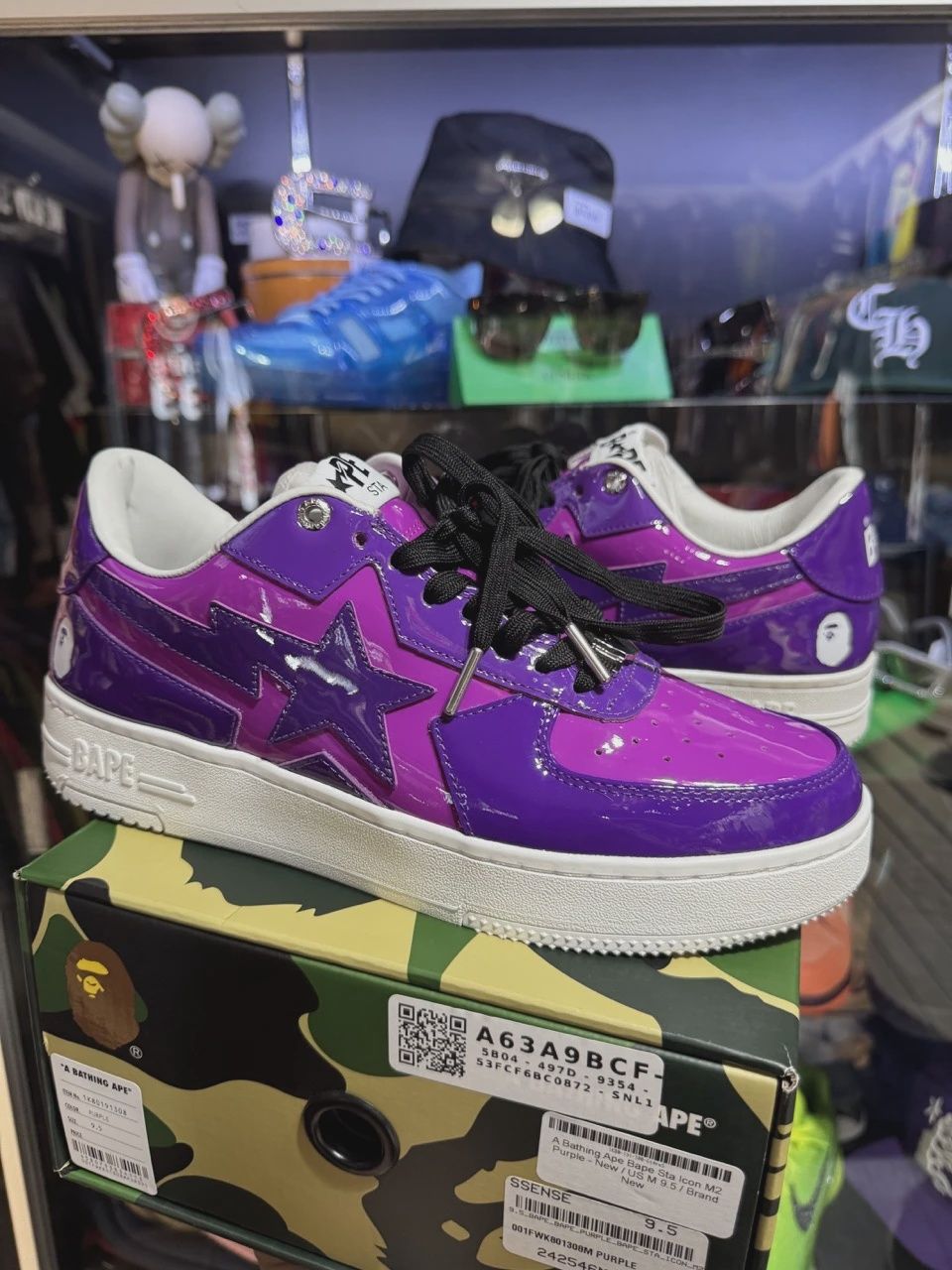 A Bathing Ape Bape Sta Icon M2 Purple • Pre-Owned [5786]