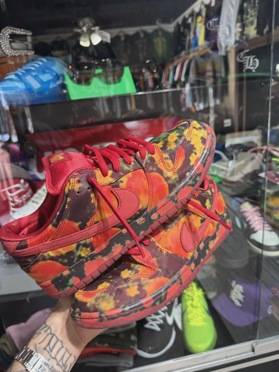 Nike SB Dunk Low The Wizard of Oz Poppy Field • Pre-Owned [0283]