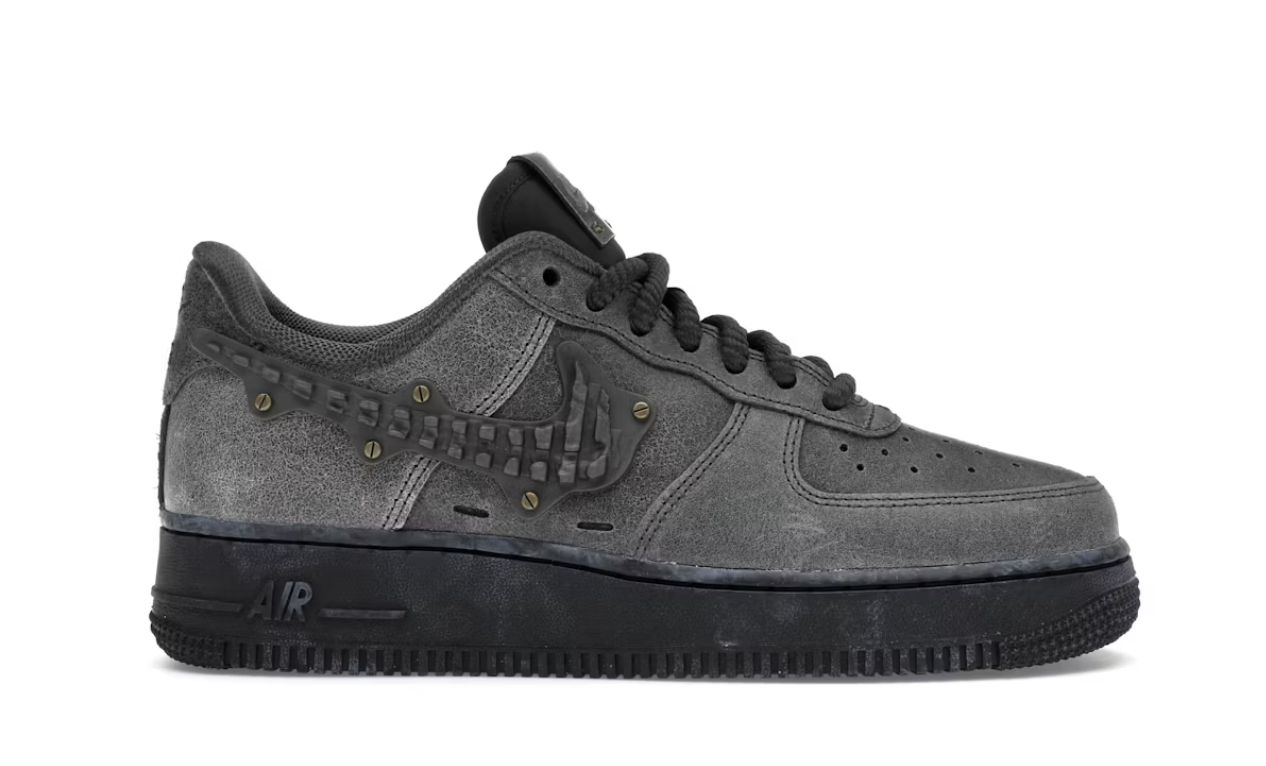 Nike Air Force 1 Low Metalwork Medium Ash Anthracite • Brand New