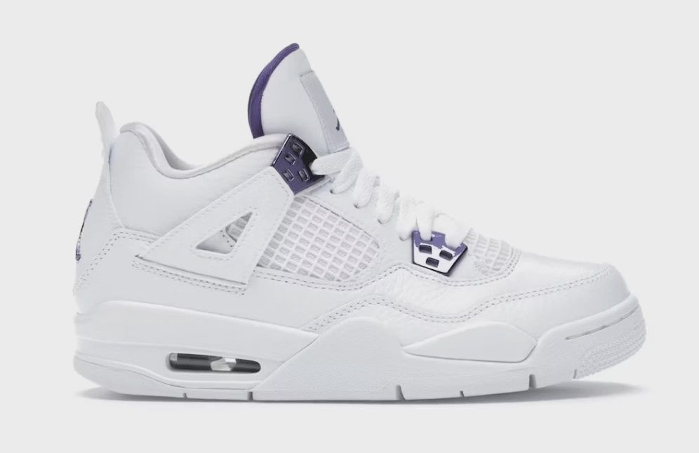Air Jordan 4 Retro Metallic Purple (Grade School) • Pre-Owned [7539]