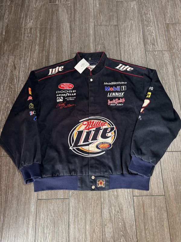 Miller Lite Rusty Wallace Nascar Jacket • Pre-Owned