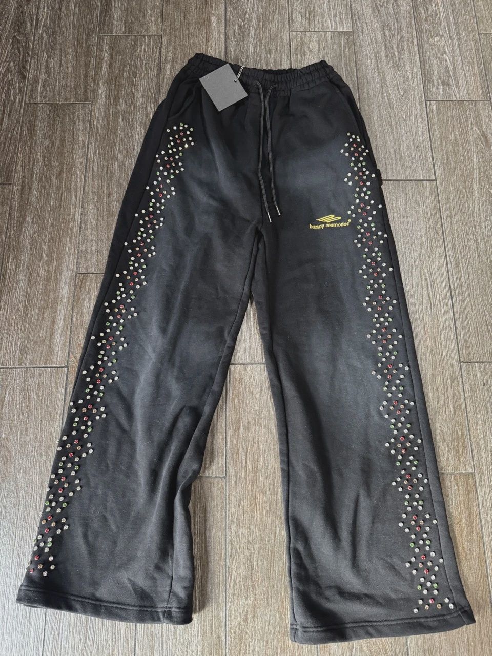 HMDD Rhinsteone Sweat Pants sz Small • Brand New [8770]