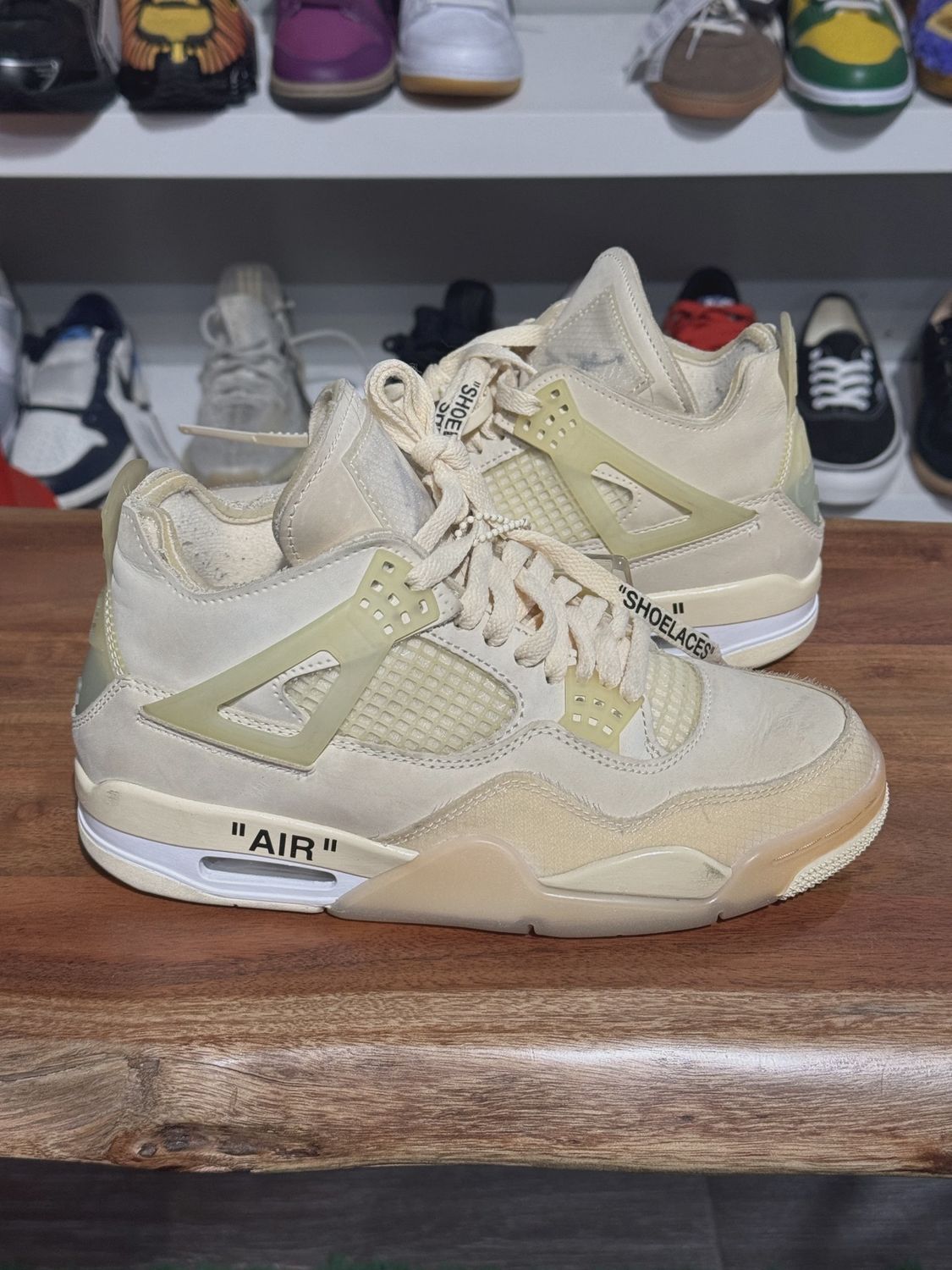 Air Jordan 4 Retro Off-White Sail NO BOX (Women&#39;s) • Pre-Owned [7757]