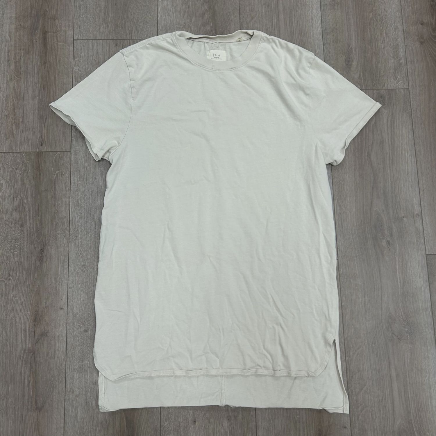 2015 Fear Of God Essentials Collection One Cream Tee • Pre-Owned [8474]