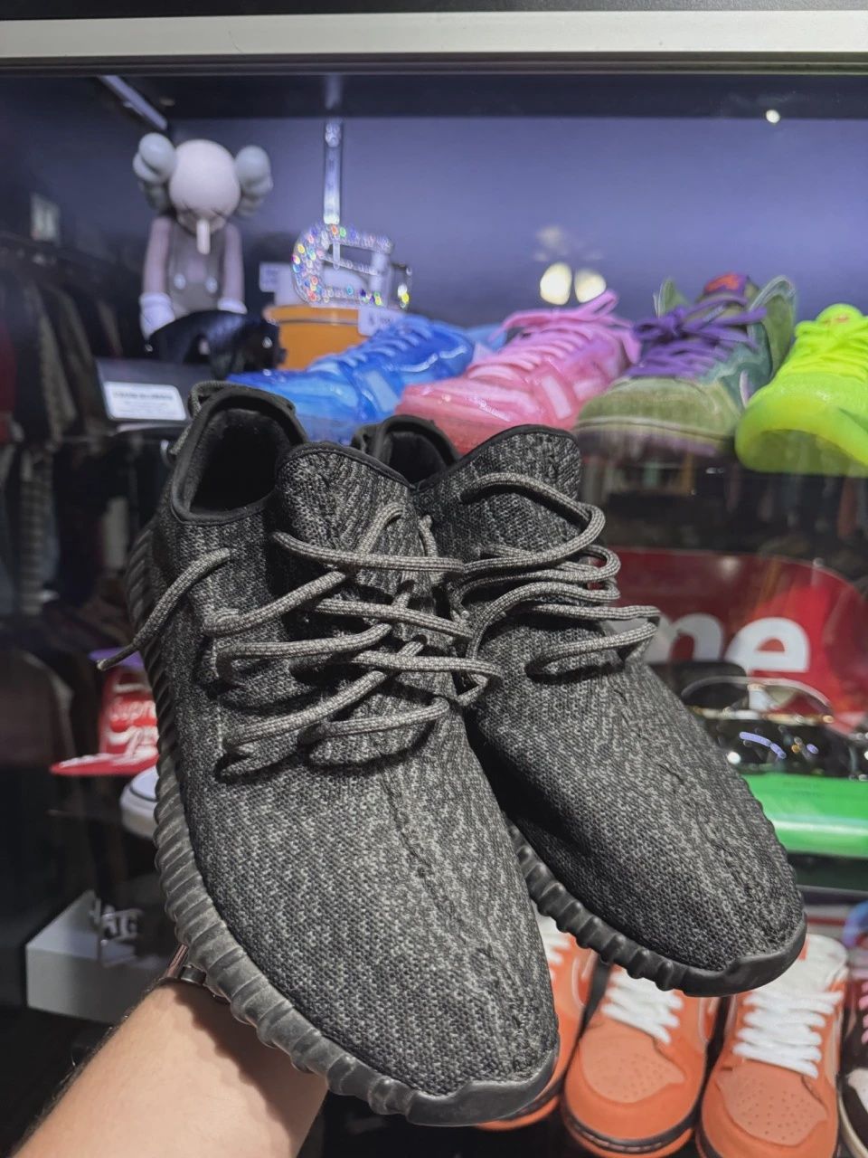 adidas Yeezy Boost 350 Pirate Black (2016) NO BOX • Pre-Owned [1596]