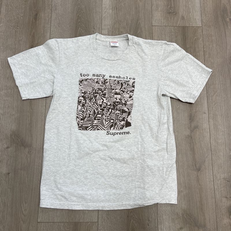 SS22 Supreme Too Many Assholes Tee Ash Grey - Pre-Owned