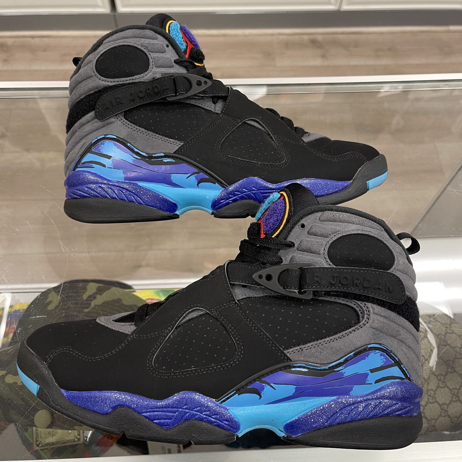 Jordan 8 Retro Aqua (2015) No Box - Pre-Owned, Product Condition: Pre-Owned, Shoe Size: US M 9.5