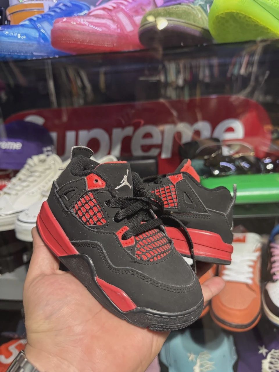 Air Jordan 4 Retro Red Thunder (Toddler) • Pre-Owned [1946]