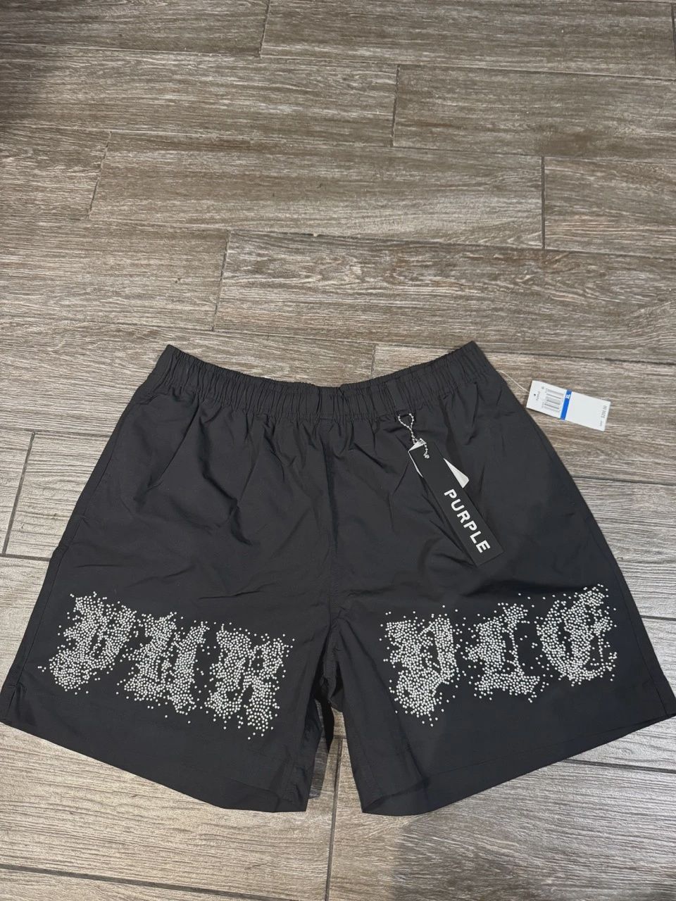 Purple Brand Black Shorts size XL • Brand New [3364]