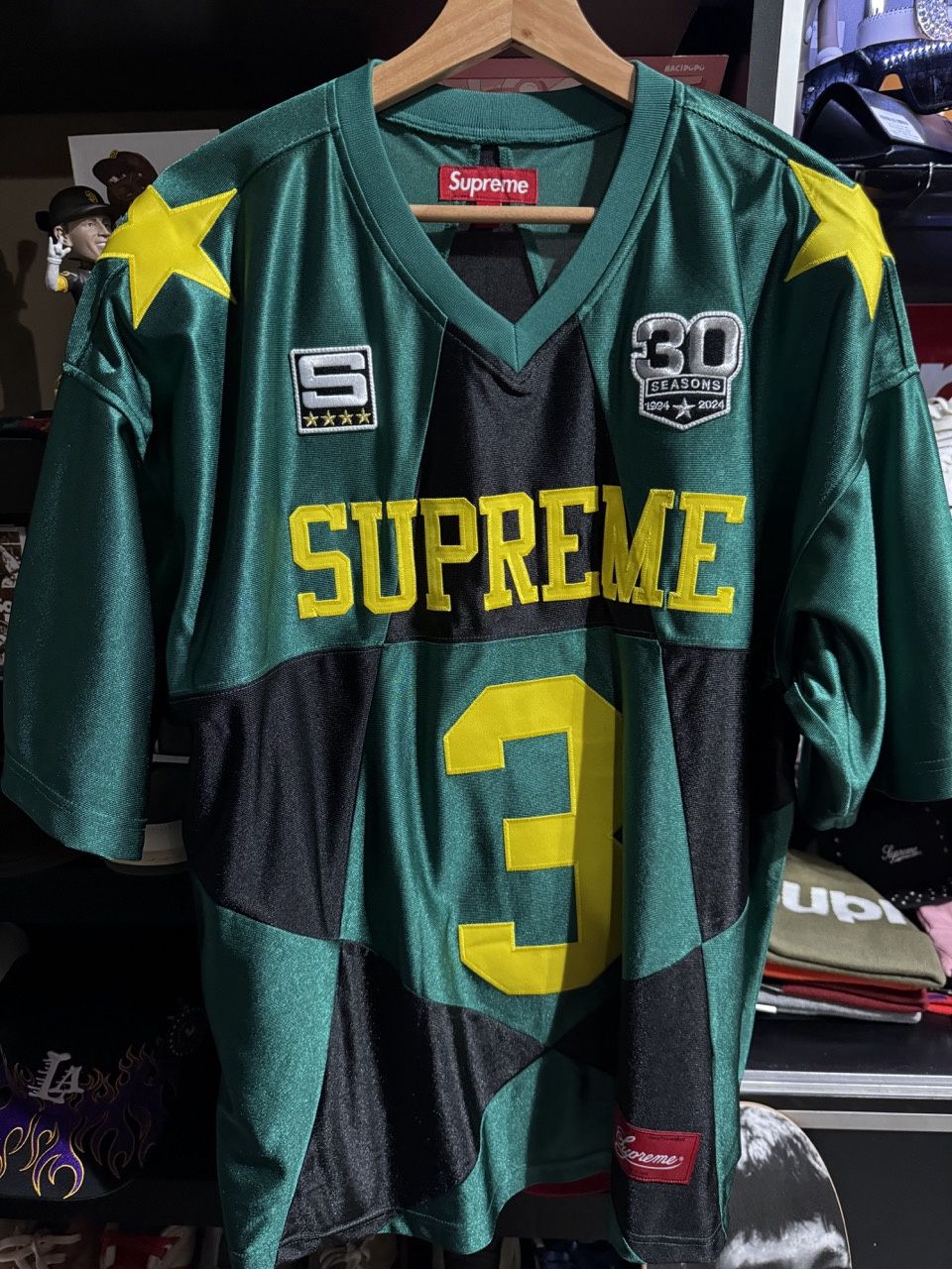 Supreme Star Football Jersey Dark Green - Brand New, Clothing Size: L, Product Condition: Brand New
