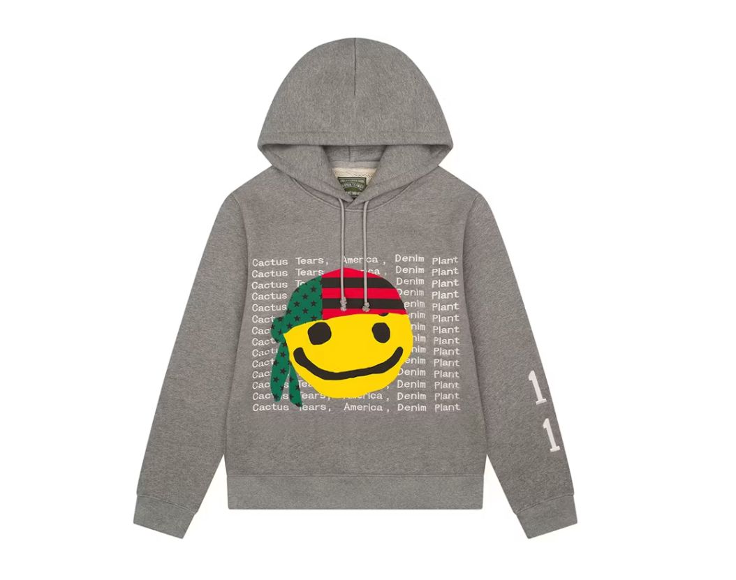 Denim Tears x CPFM Cactus Tears Hoodie Grey - BRAND NEW, Clothing Size: S