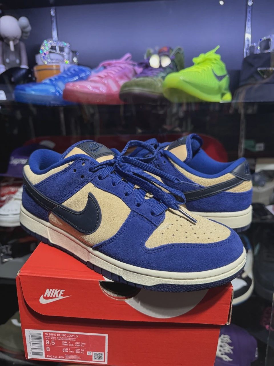 Nike Dunk Low LX Blue Suede (Women&#39;s) • Pre-Owned [5532]