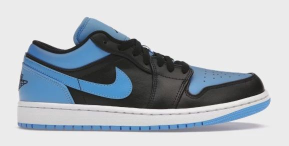 Jordan 1 Low Black University Blue • Brand New [8692]