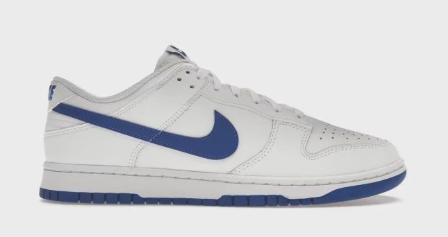 Nike Dunk Low White Hyper Royal Blue • Brand New [0669]
