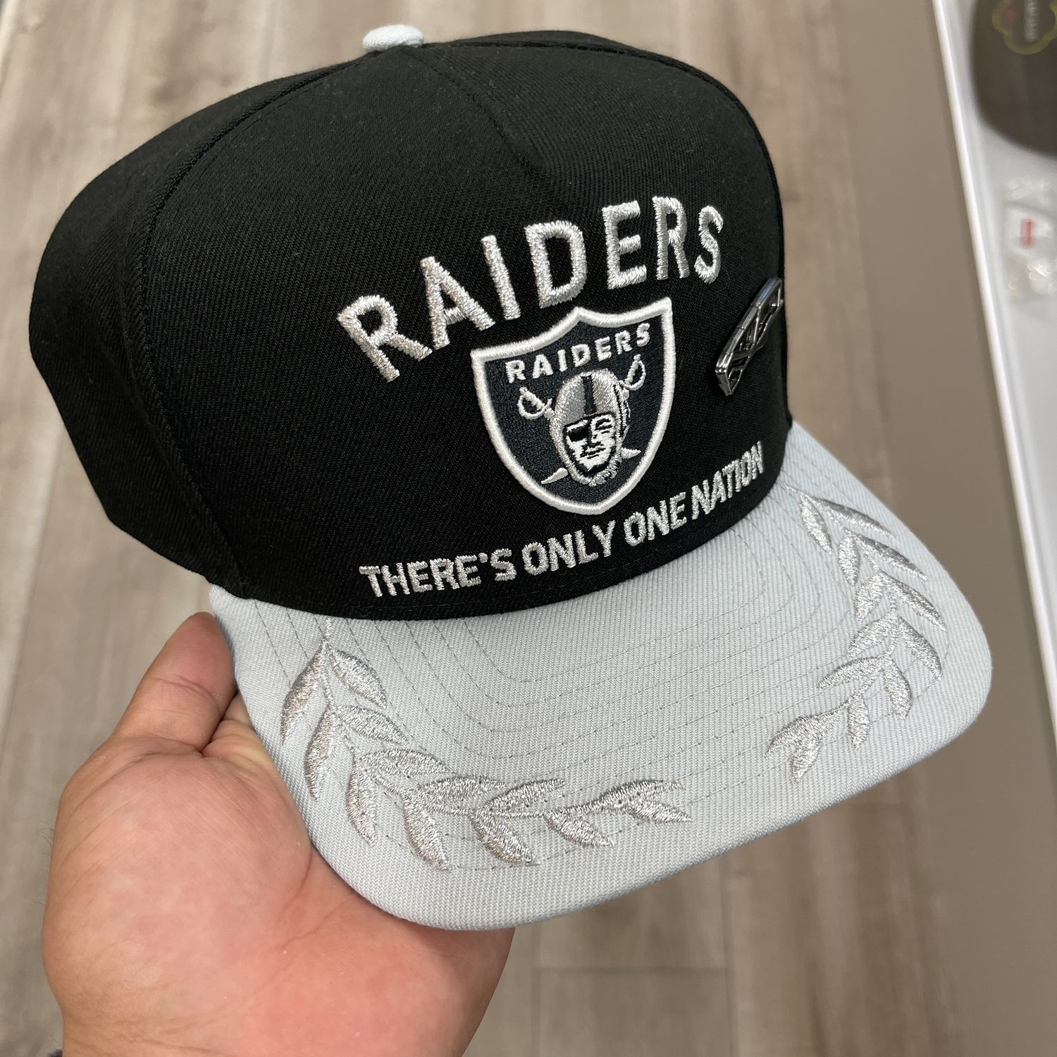 Raiders Nation Fitted Black Grey