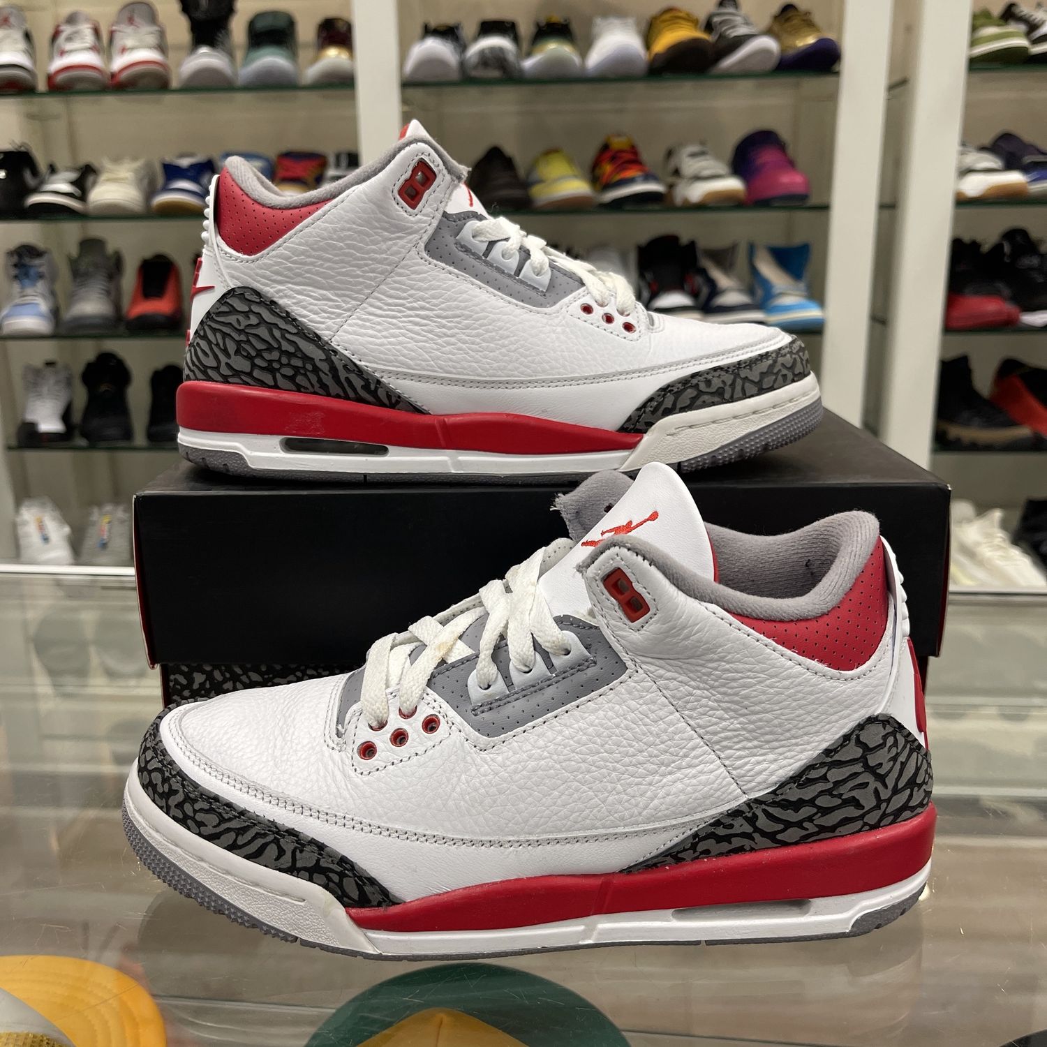 Jordan 3 Retro Fire Red (2022) (GS), Product Condition: Pre-Owned, Shoe Size: US 7Y