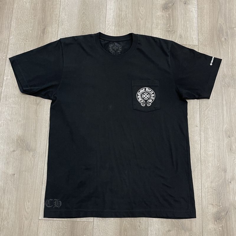 Chrome Hearts Horseshoe Logo Pocket T-Shirt &#39;Black&#39; - Pre-Owned