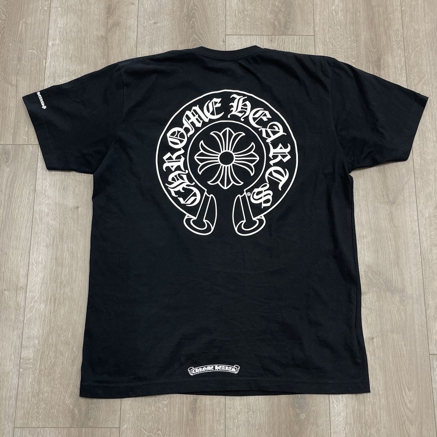Chrome Hearts Horseshoe Logo Pocket T-Shirt &#39;Black&#39; - Pre-Owned, Clothing Size: L, Product Condition: Pre-Owned