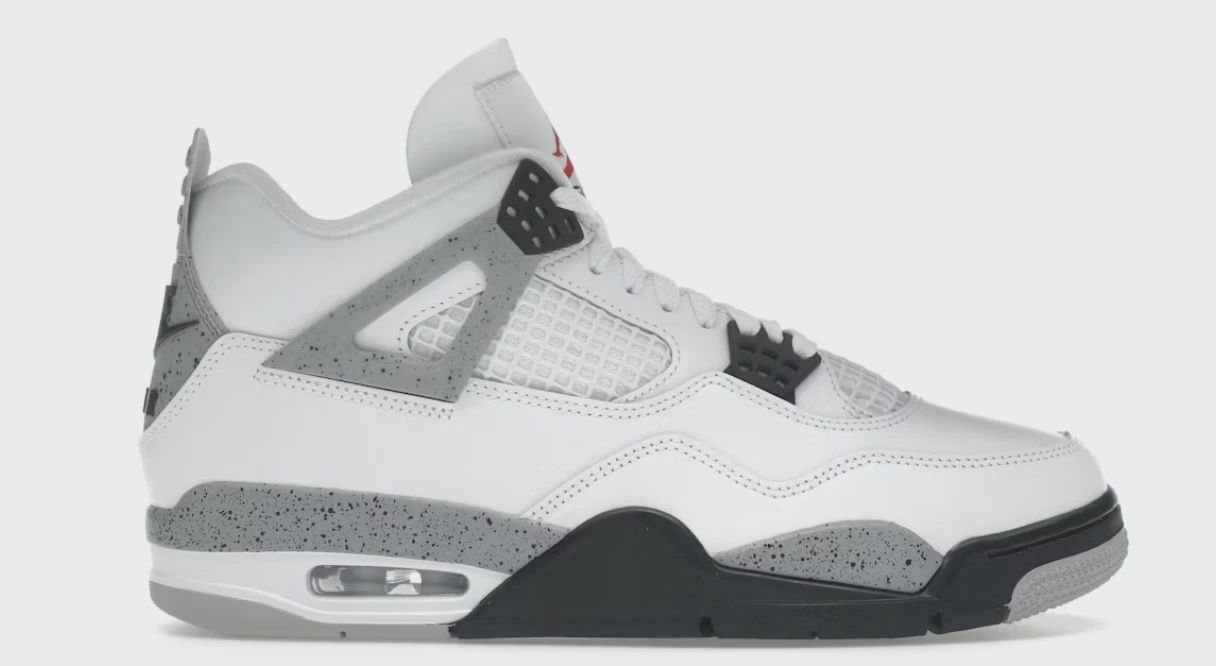 Air Jordan 4 Retro White Cement (2025) • Brand New [4946]