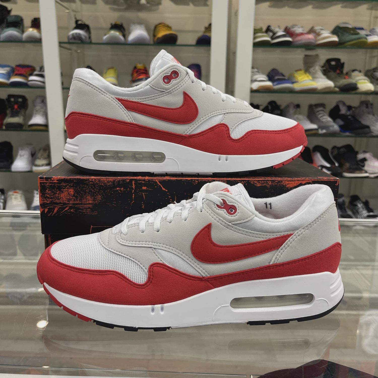 Nike Air Max 1 &#39;86 Original Big Bubble Sport Red • Pre-Owned [4424]
