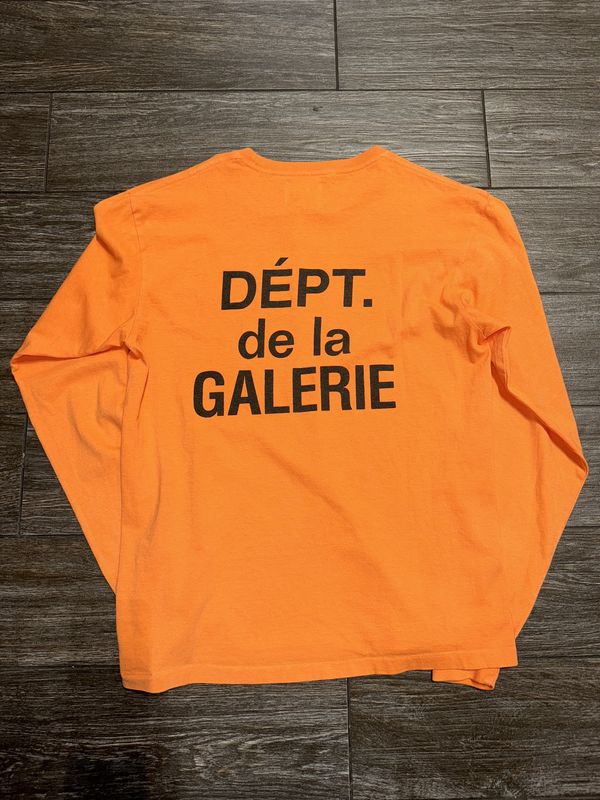Gallery Dept. French Collector L/S T-shirt Orange/Black - Pre Owned