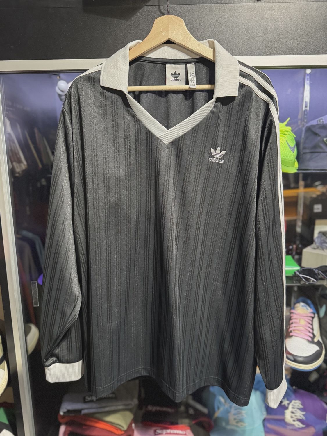Adidas Warm Up Jersey Black • Pre-Owned [3805]