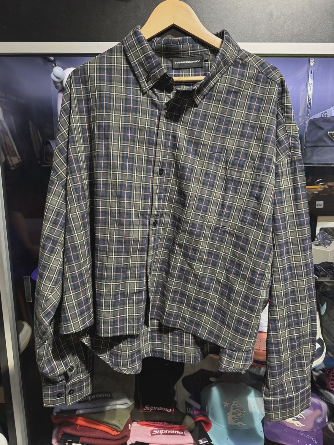 Raspberry Hills Plaid Long Sleeve Green • Pre-Owned [5890]