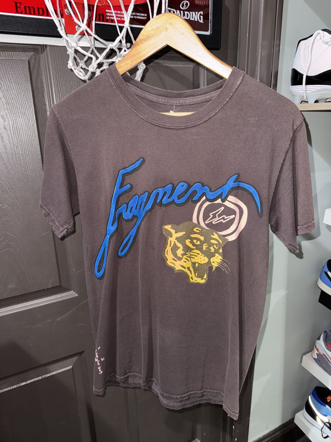 Travis Scott Cactus Jack For Fragment Icons Tee Brown / S - Pre Owned, Clothing Size: S, Product Condition: Pre-Owned