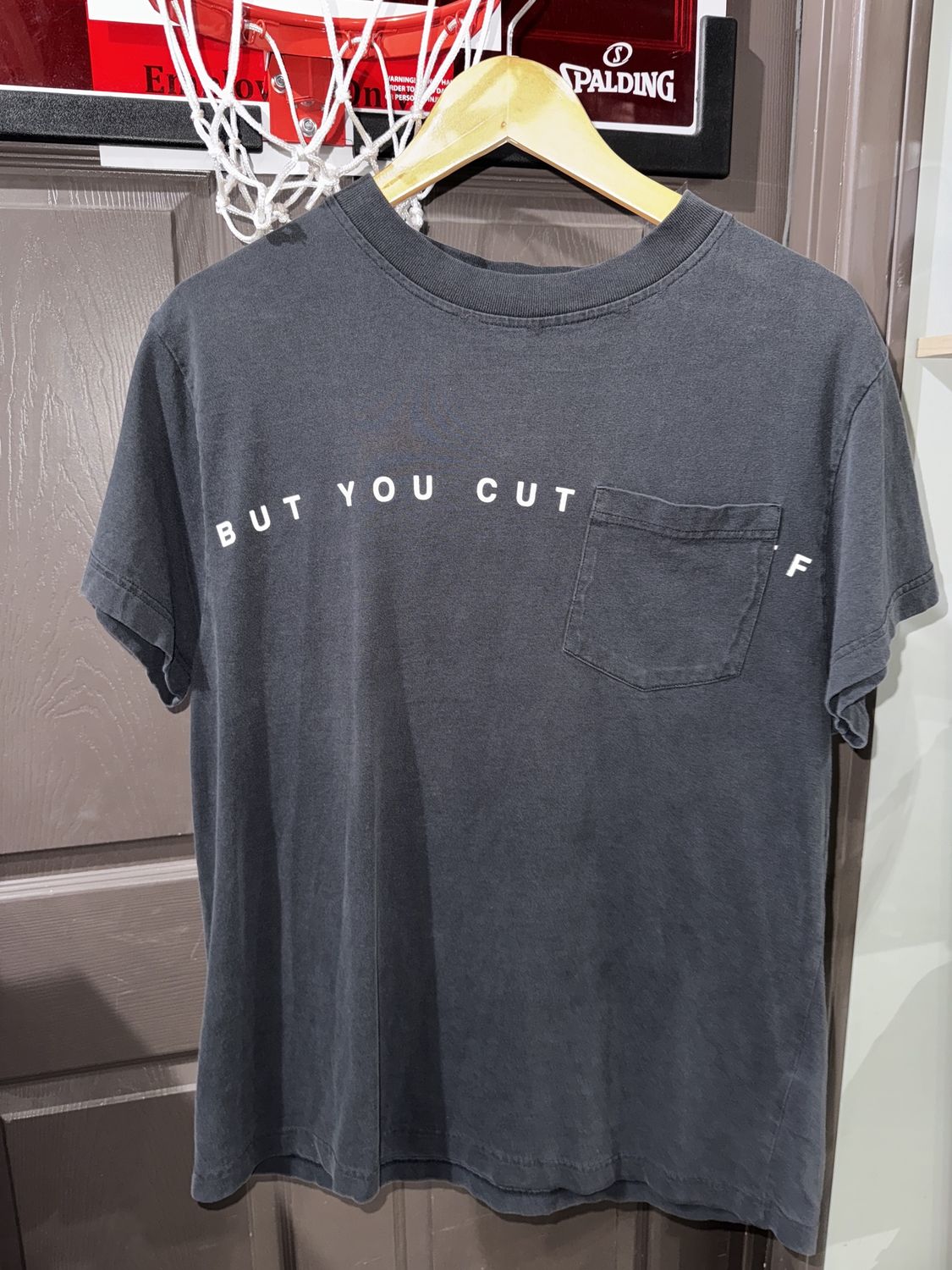 OFF-WHITE Graph Tee &#39;But You Cut Me Off&#39; / XS - Pre Owned [3958], Clothing Size: XS, Product Condition: Pre-Owned