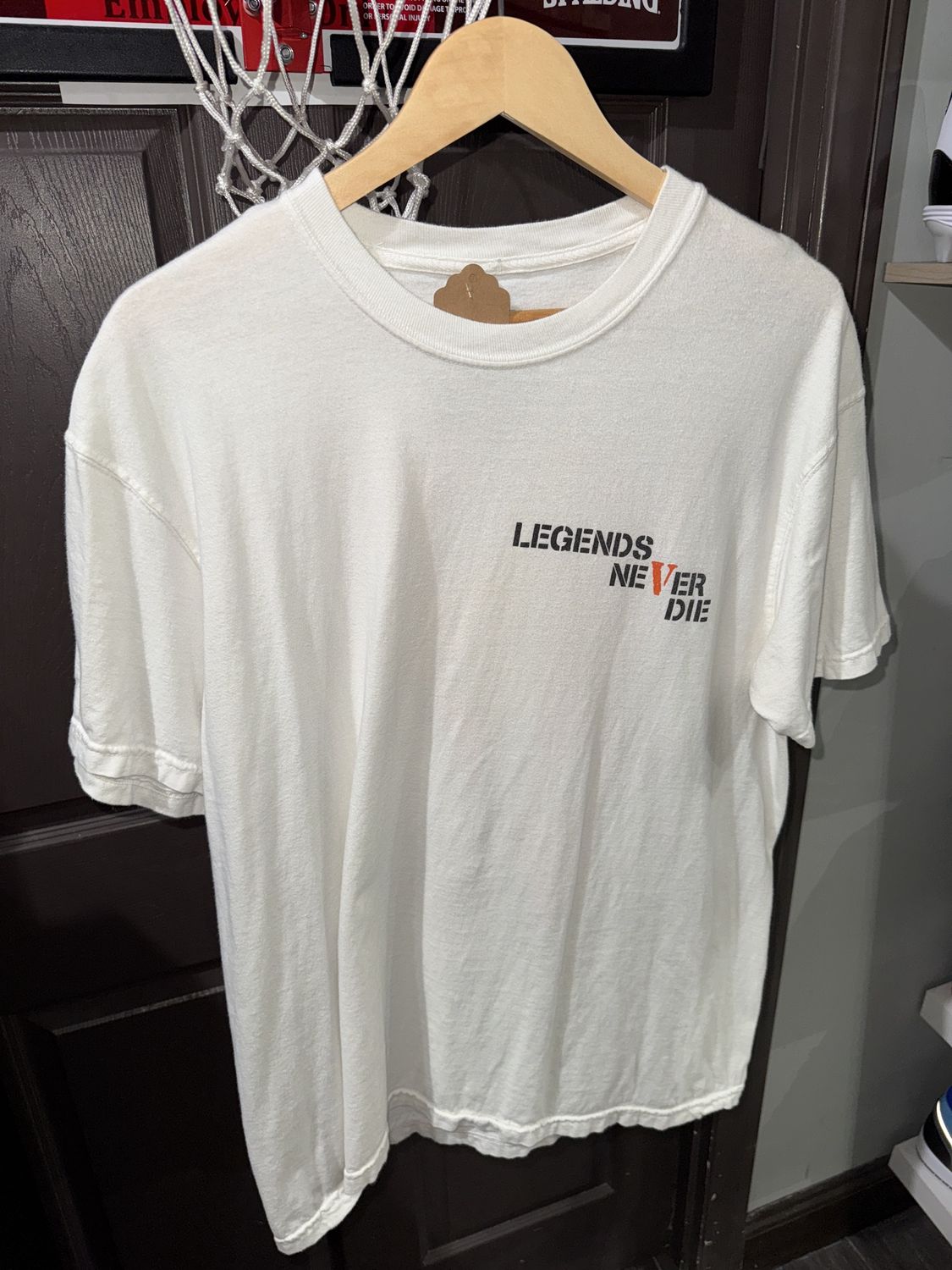 Juice Wrld x Vlone Butterfly T-shirt White / L - Pre Owned [1138], Clothing Size: L, Product Condition: Pre-Owned