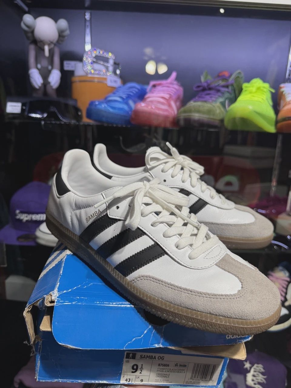 adidas Samba Original Cloud White Core Black • Pre-Owned [3488]