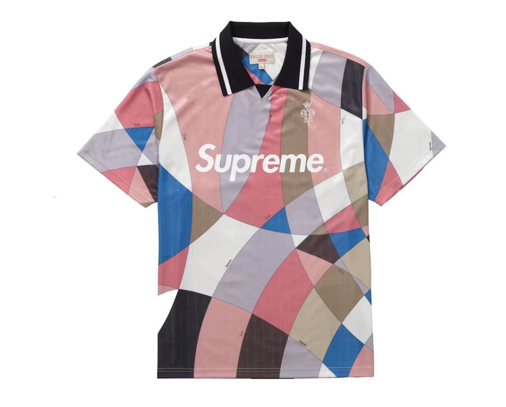 Supreme Emilio Pucci Soccer Jersey Dusty Pink - Pre Owned