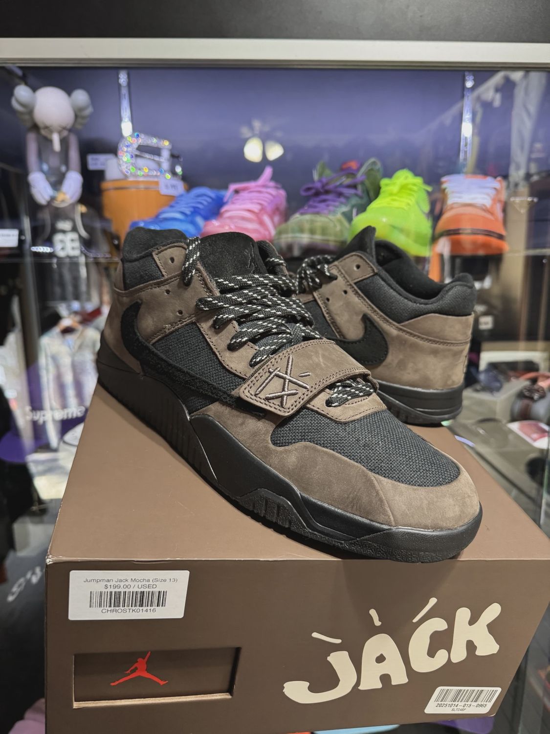 Jordan Jumpman Jack TR Travis Scott Dark Mocha • Pre-Owned [4227]