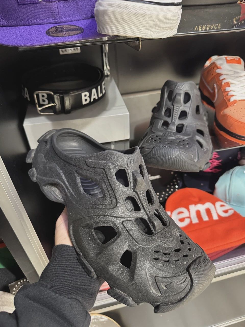 Balenciaga HD Mule Black Rubber • Pre-Owned [8271]