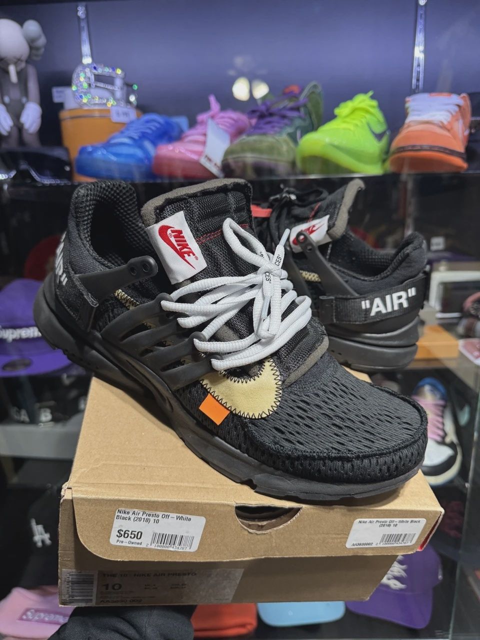 Nike Air Air Presto Off-White Black (2018) • Pre-Owned [8682]