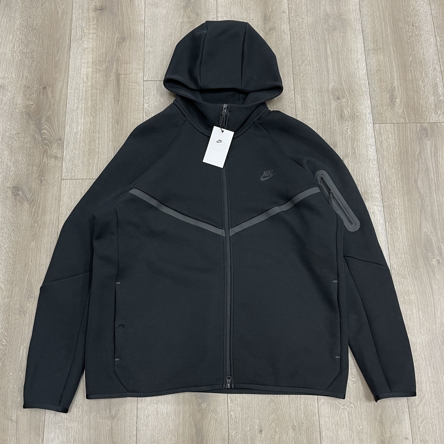 Nike Tech Black Zip Up Hoodie Sweater - New, Clothing Size: XL, Product Condition: Brand New