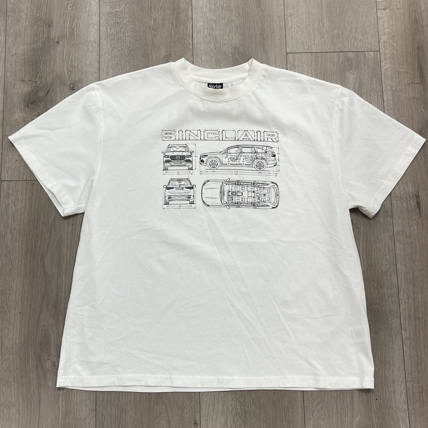 Sinclair Maybach Blueprint Tee - Pre-Owned, Clothing Size: L, Product Condition: Pre-Owned