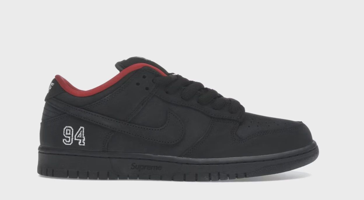 Nike SB Dunk Low Supreme 94 Black • Brand New [9625]