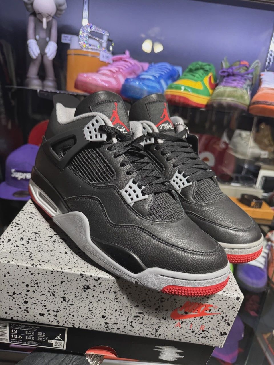 Air Jordan 4 Retro Black Red Reimagined • Pre-Owned [0377]