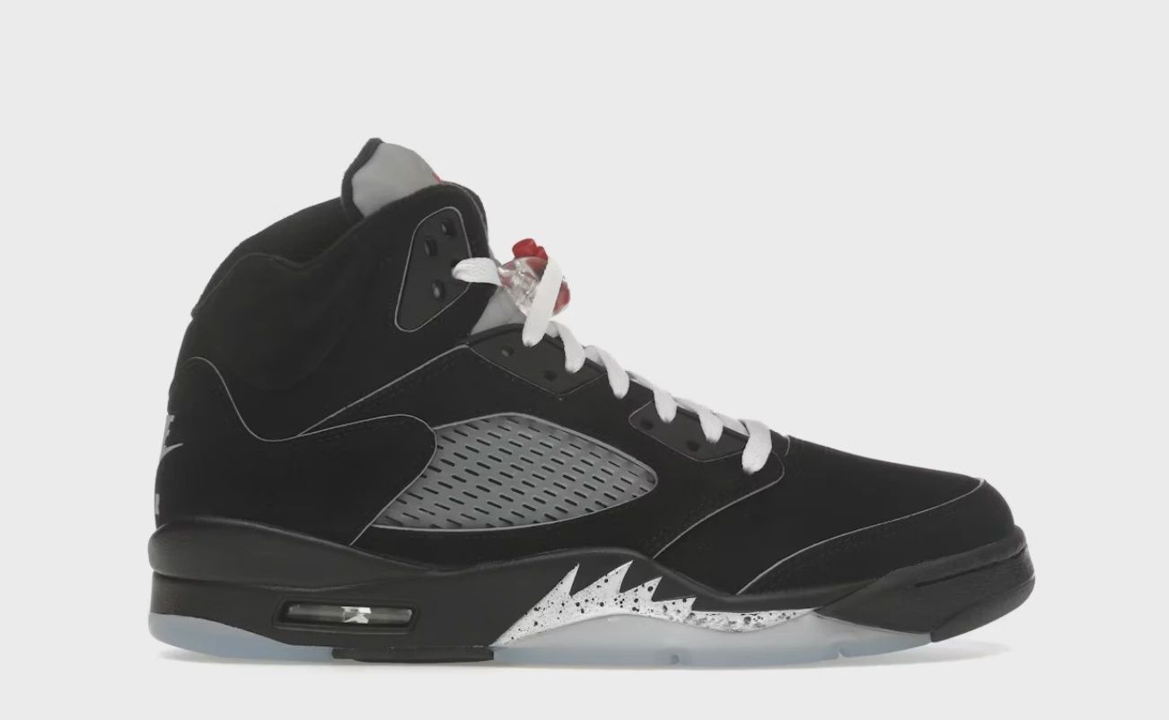 Air Jordan 5 Retro Original Black Metallic Reimagined • Pre-Owned [2377]