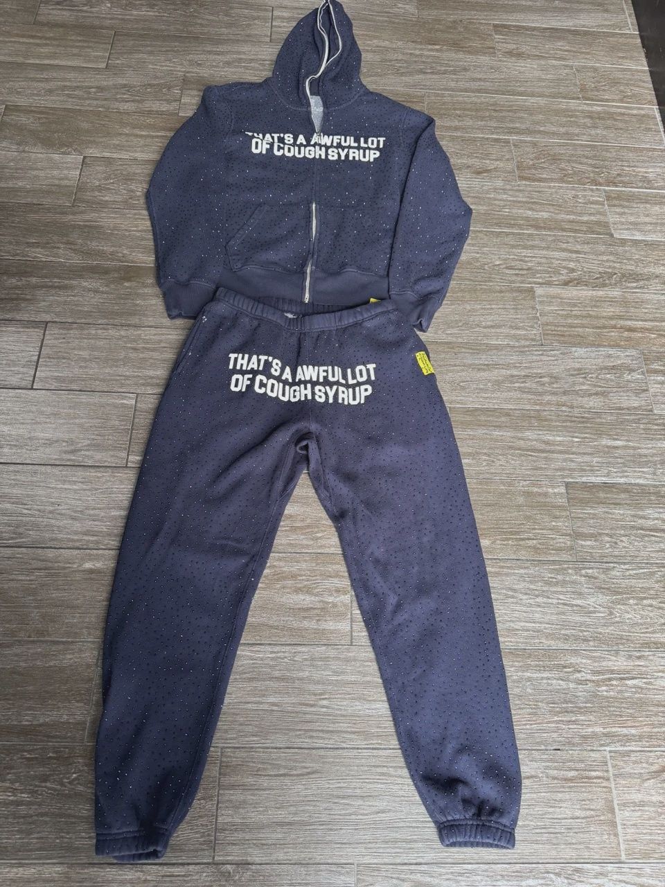 ALOCS Full Set Navy Rhinestone sz M • Pre-Owned [1875]