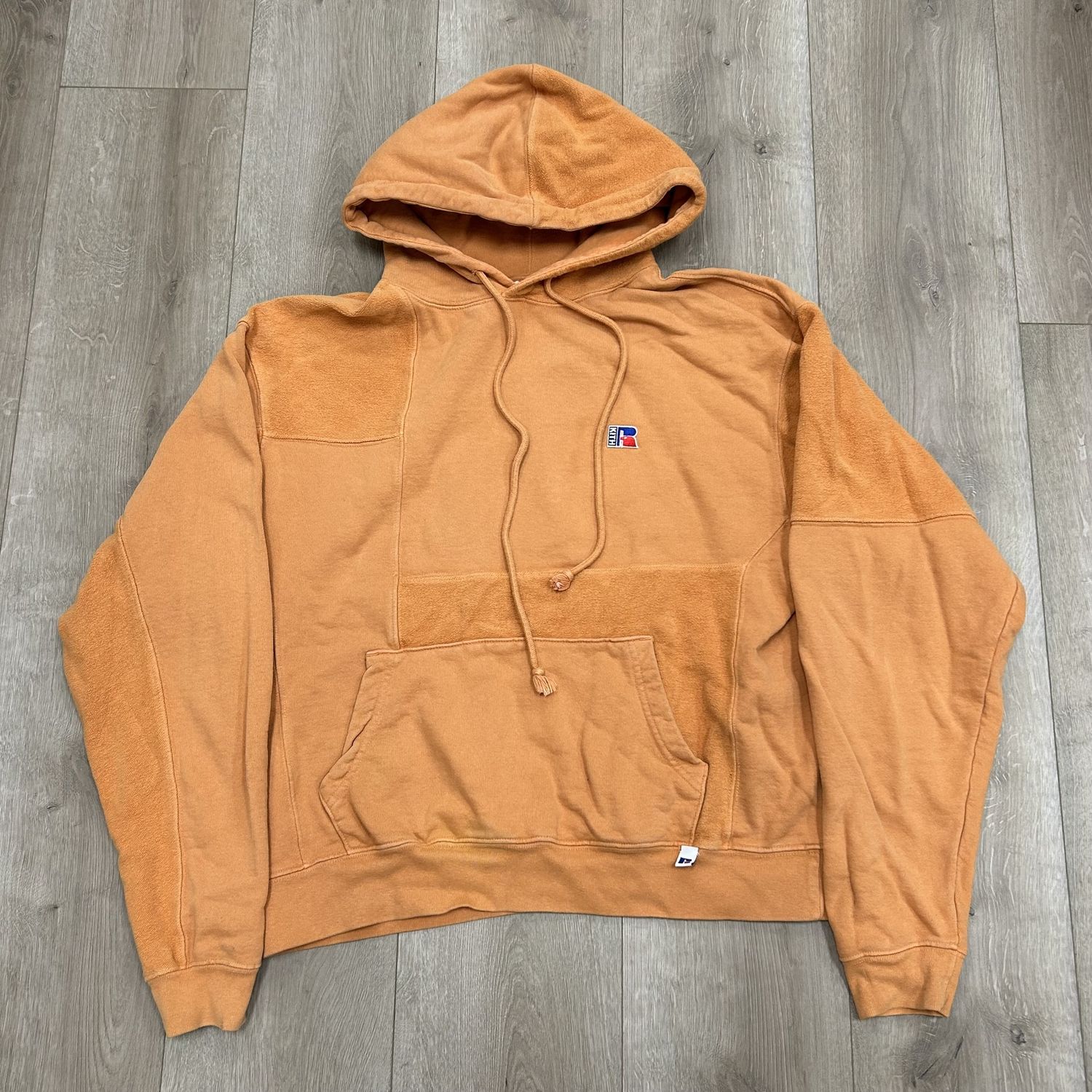 Kith x Russell Athletic Reverse Hoodie Amber Brown - Pre-Owned