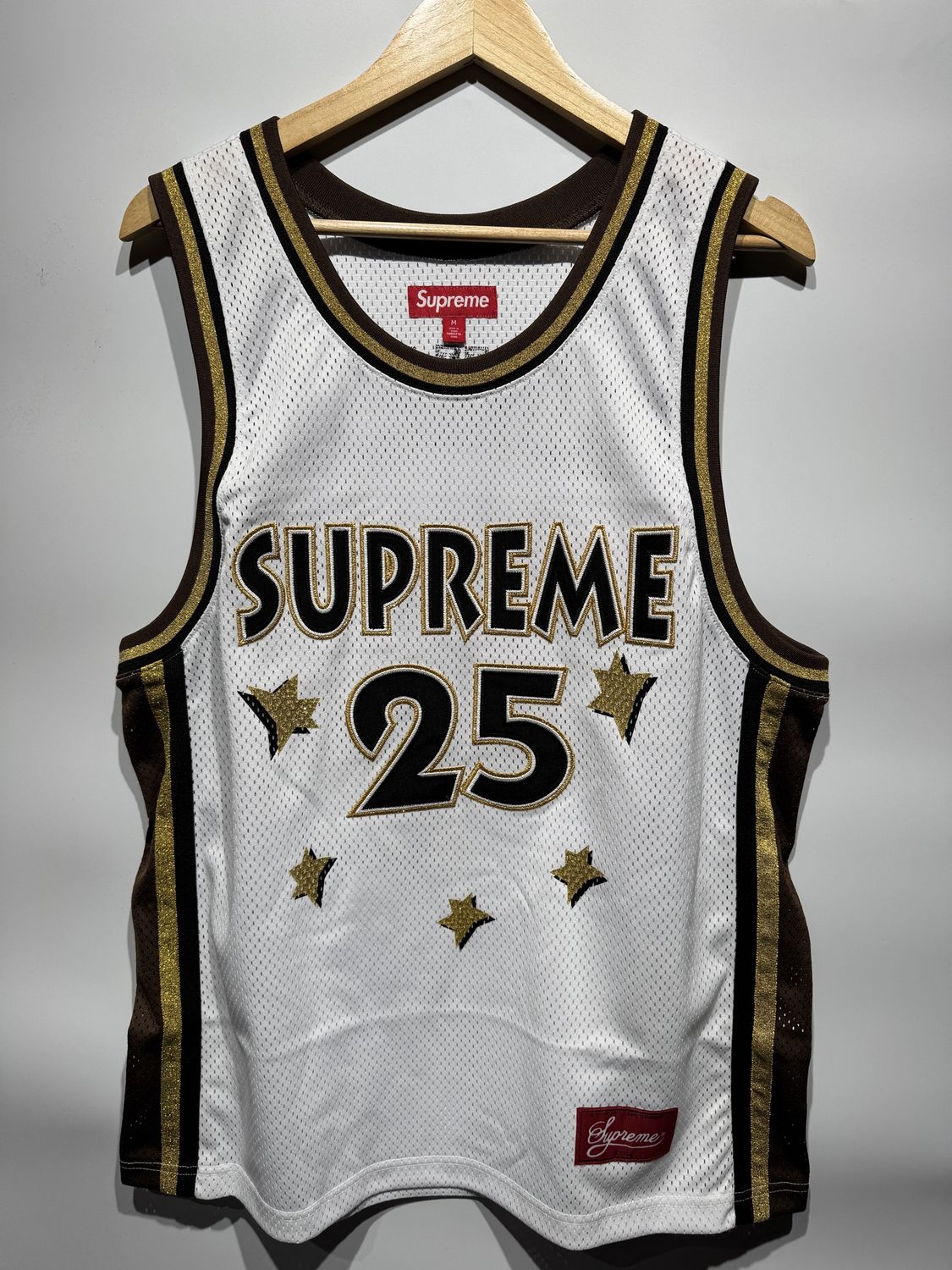 Supreme All Star Basketball Jersey (SS25) White / M - Pre Owned [3870], Clothing Size: M, Product Condition: Pre-Owned