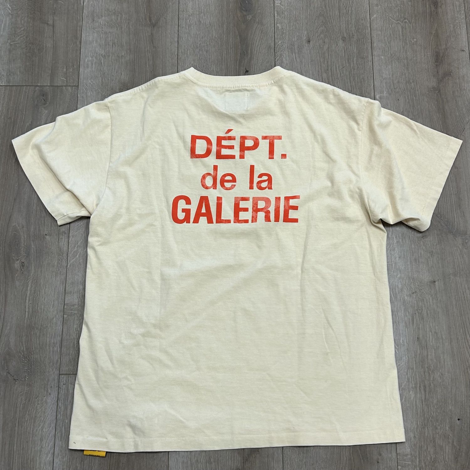 Gallery Dept. Souvenir Tee Cream / Orange - Pre-Owned, Clothing Size: M, Product Condition: Pre-Owned