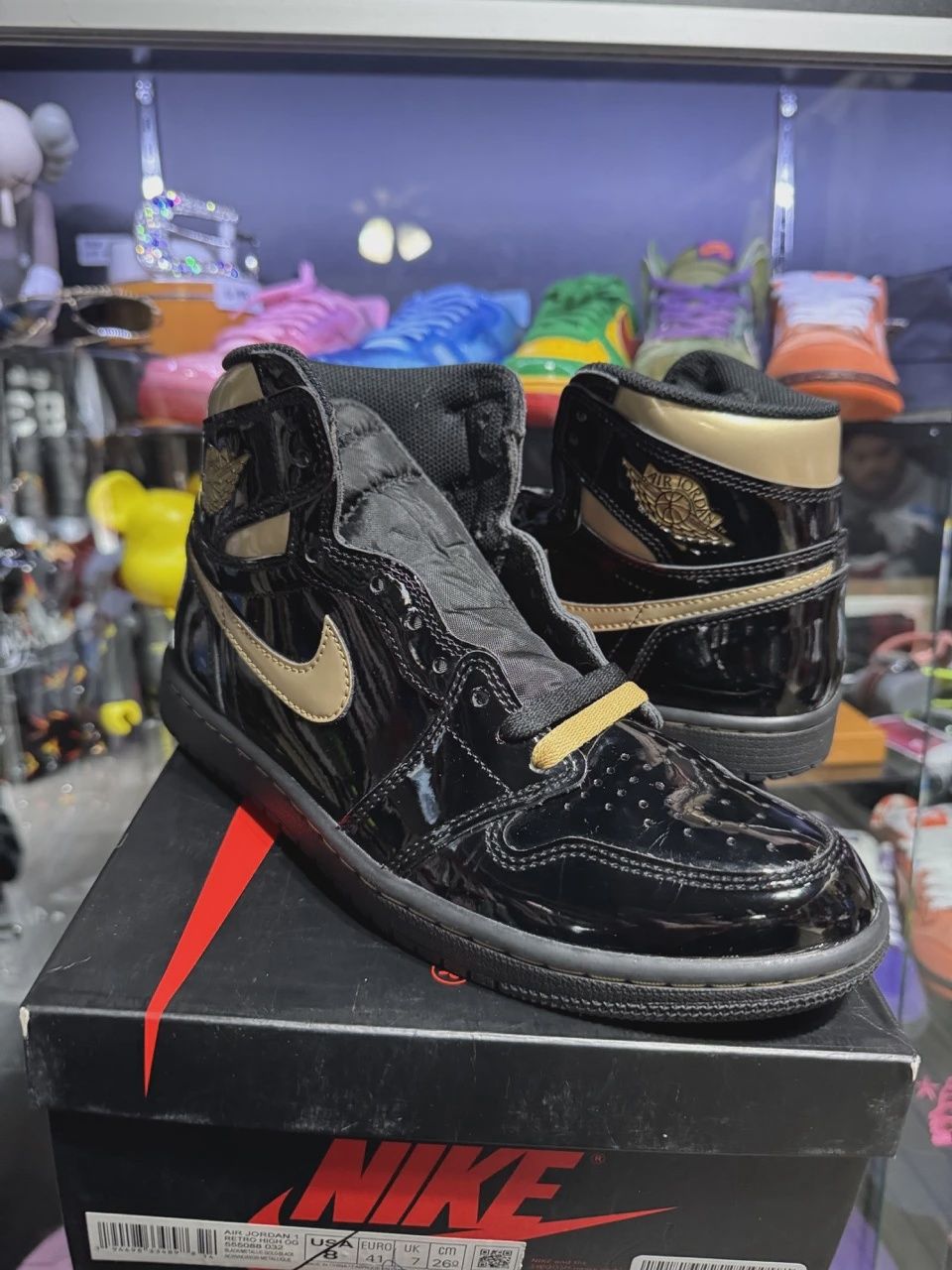 Air Jordan 1 Retro High Original Black Metallic Gold • Pre-Owned [7766]